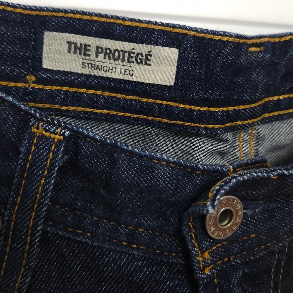 AG Adriano Goldschmied The Protege Straight Leg Jeans Dark Indigo Made in USA - Picture 3 of 12